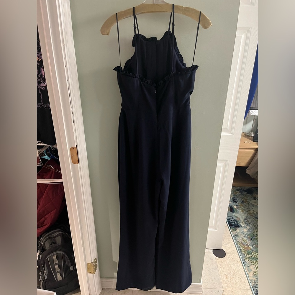 Adelyn Rae High Neck Navy Blue Jumpsuit - Picture 6 of 8